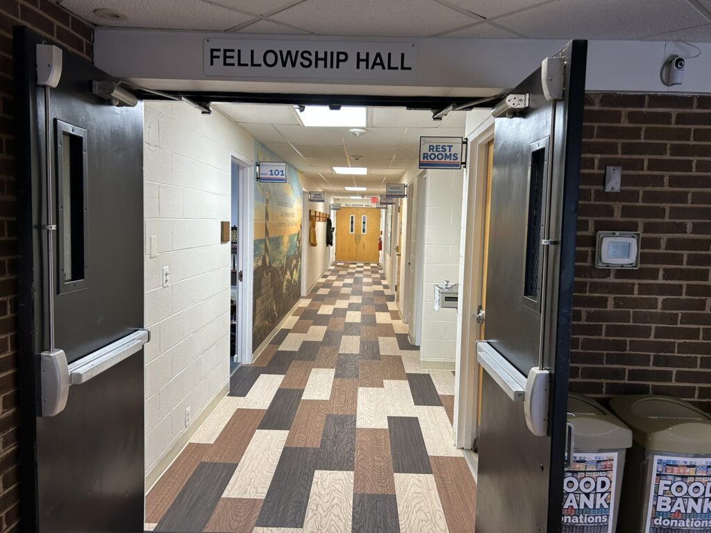 Hallway to the Fellowship Hall